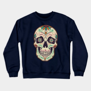 Skeletor Head Flowers Digital Art /Funny Gift Edit Crewneck Sweatshirt